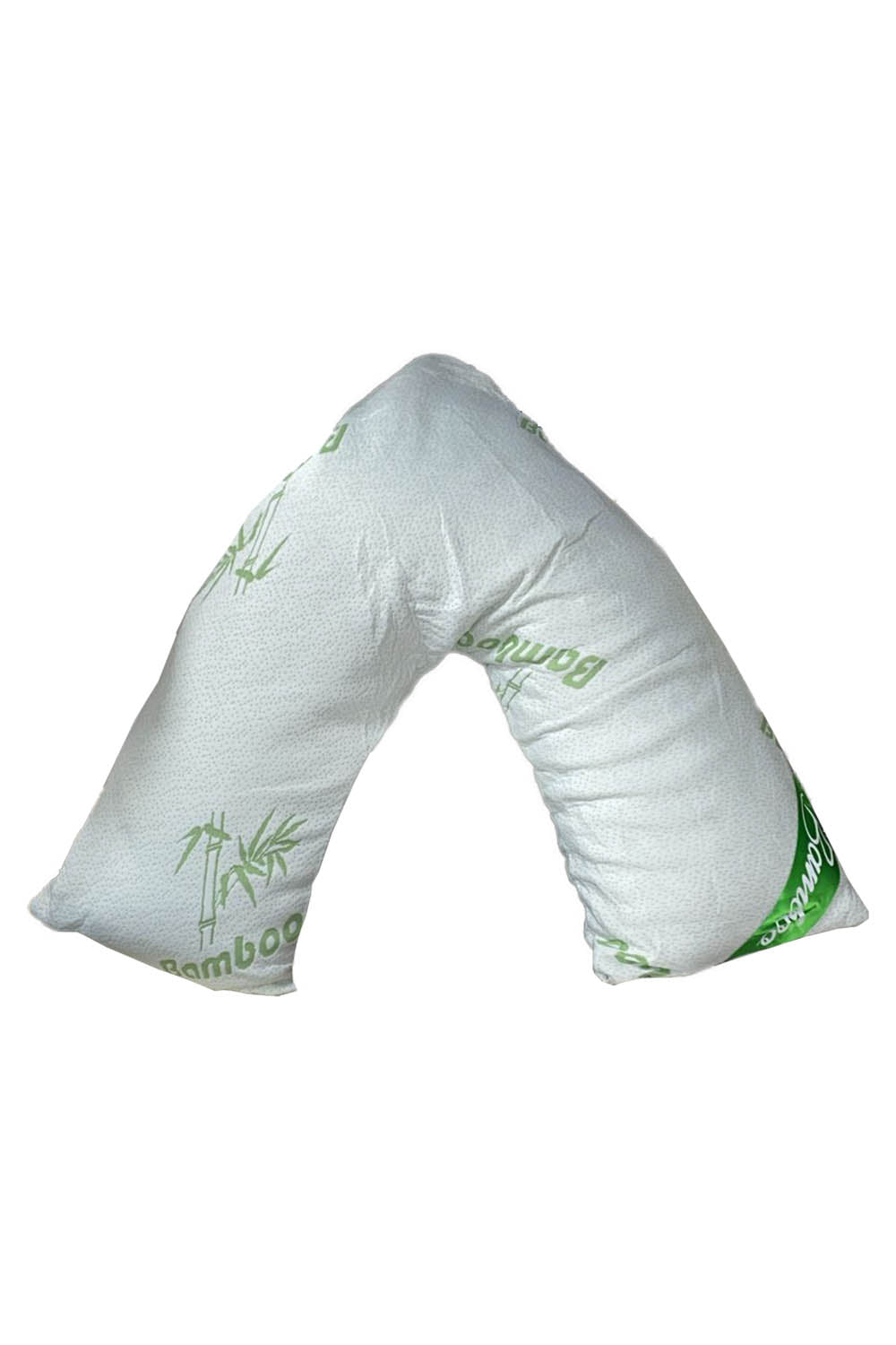 Bamboo V Shaped Pillow Memory Foam Orthopedic Maternity Neck Back Support