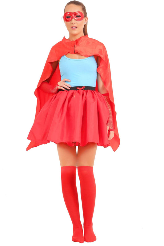 Womens Superheros Ladies Fancy Dress Comic Book Superwoman Adults Costume