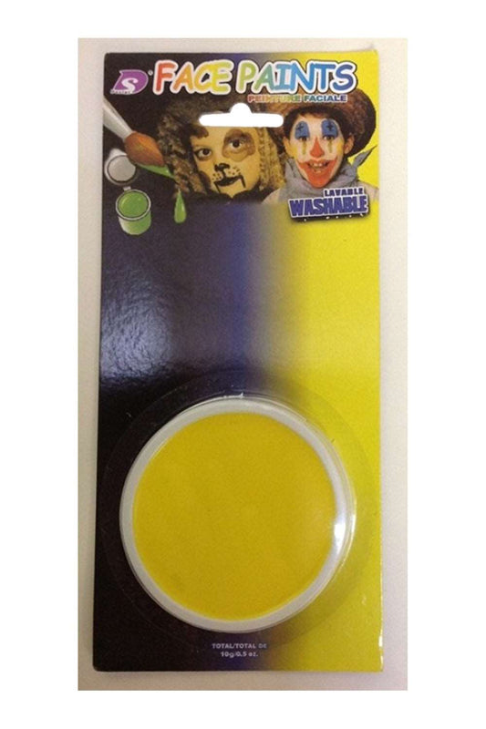 Yellow Oil Based Face & Body Paint Fancy Dress Stage Makeup Accessory